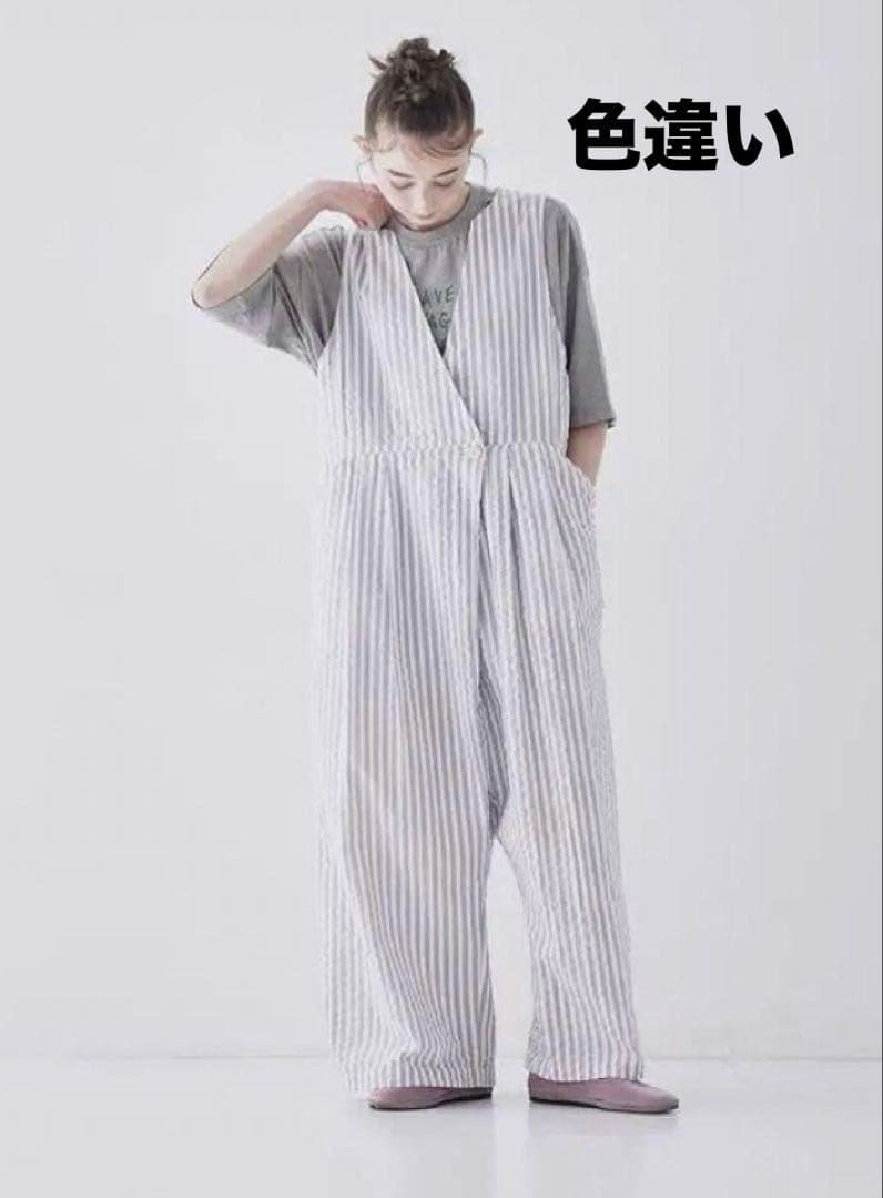 【美品】 ネストローブ サッカーストライプサロペット