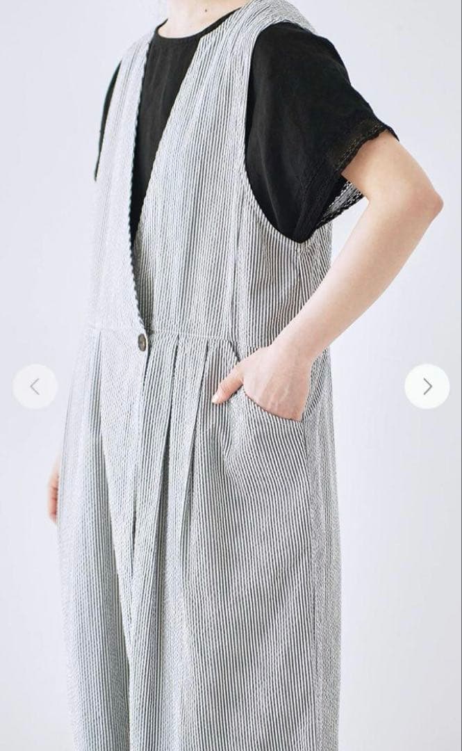 【美品】 ネストローブ サッカーストライプサロペット