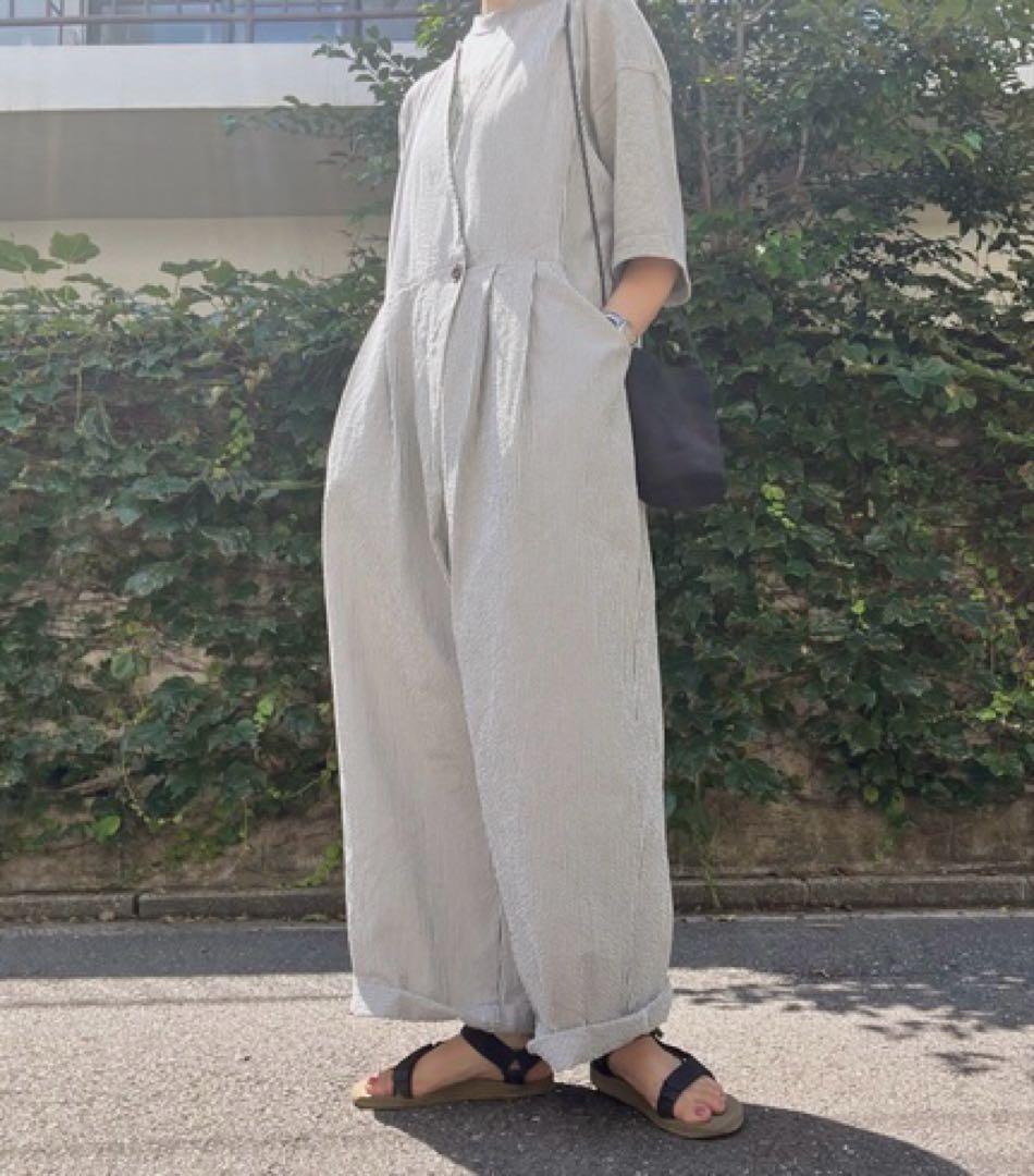 【美品】 ネストローブ サッカーストライプサロペット