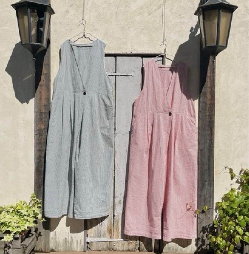 【美品】 ネストローブ サッカーストライプサロペット