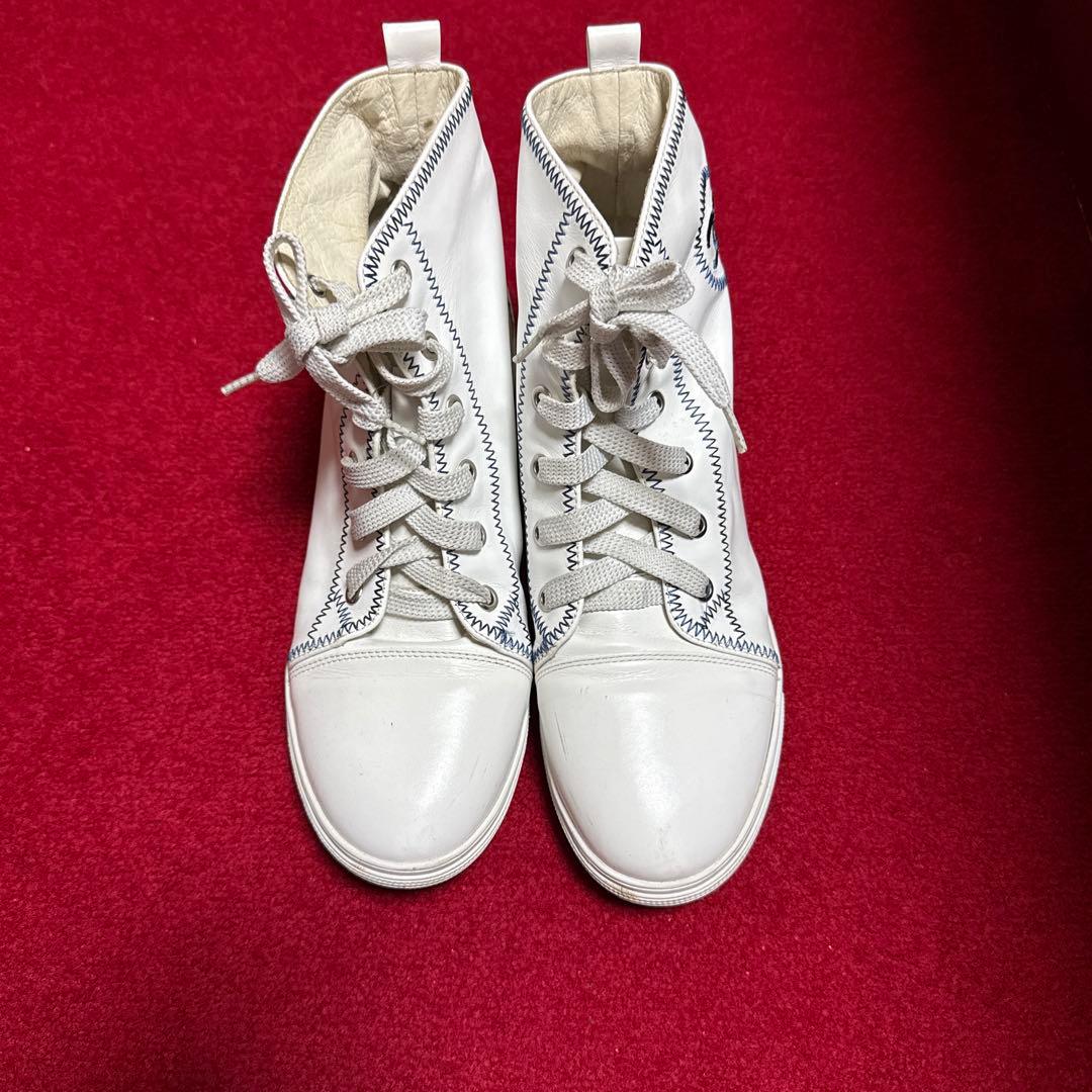 CNA HELホワイト ハイカットスニーカー