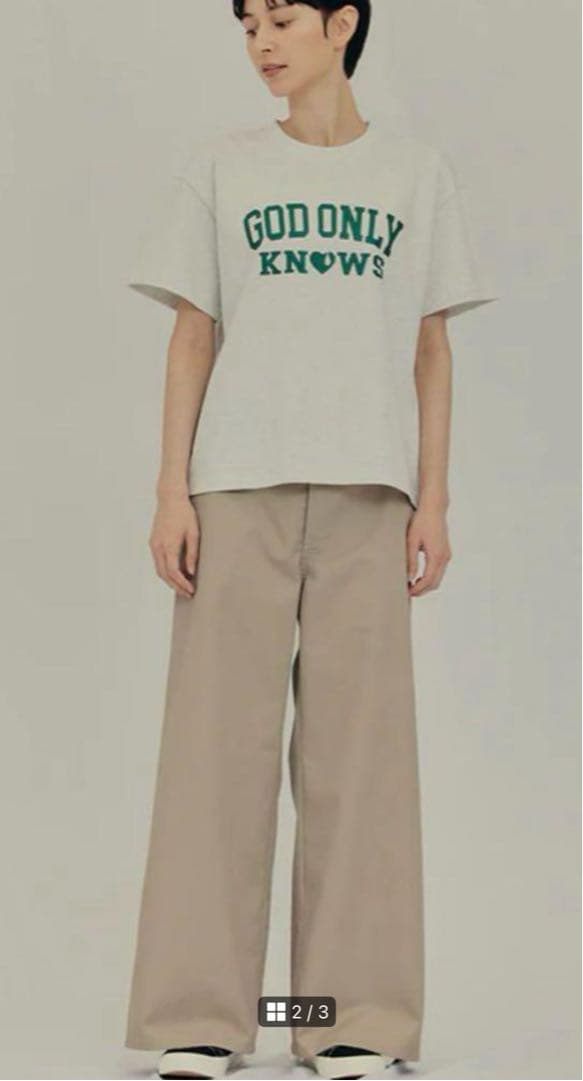 ミュージシャン GOD ONLY KNOWS COLLEGE LOGO T-SHIRT