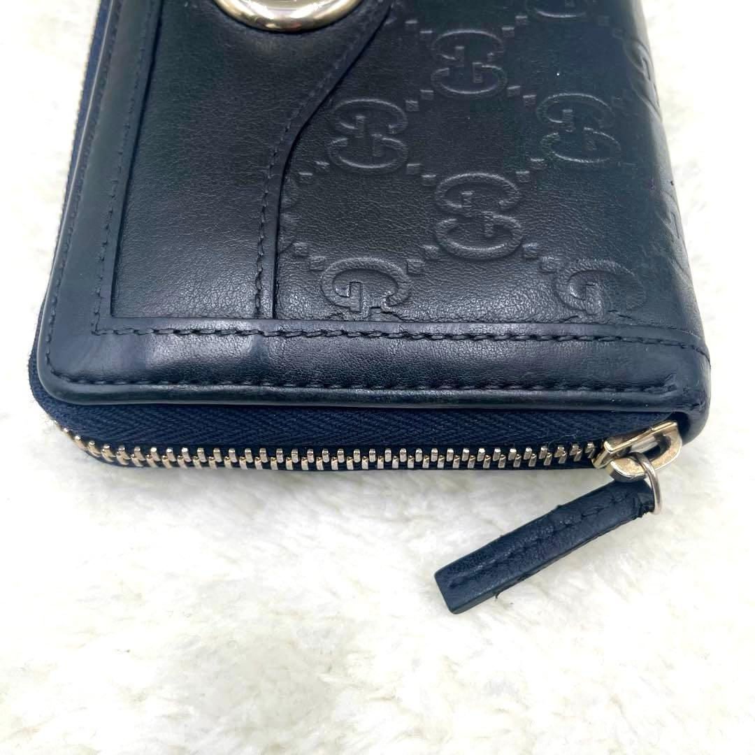 美品 グッチ GUCCI 長財布 スーキー インターロッキング シマ GG