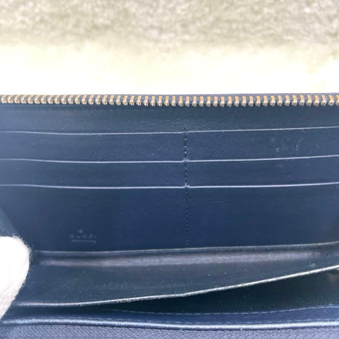美品 グッチ GUCCI 長財布 スーキー インターロッキング シマ GG