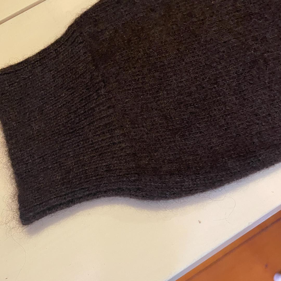 ヤクナチュラルウールレギンスダークブラウン　XL