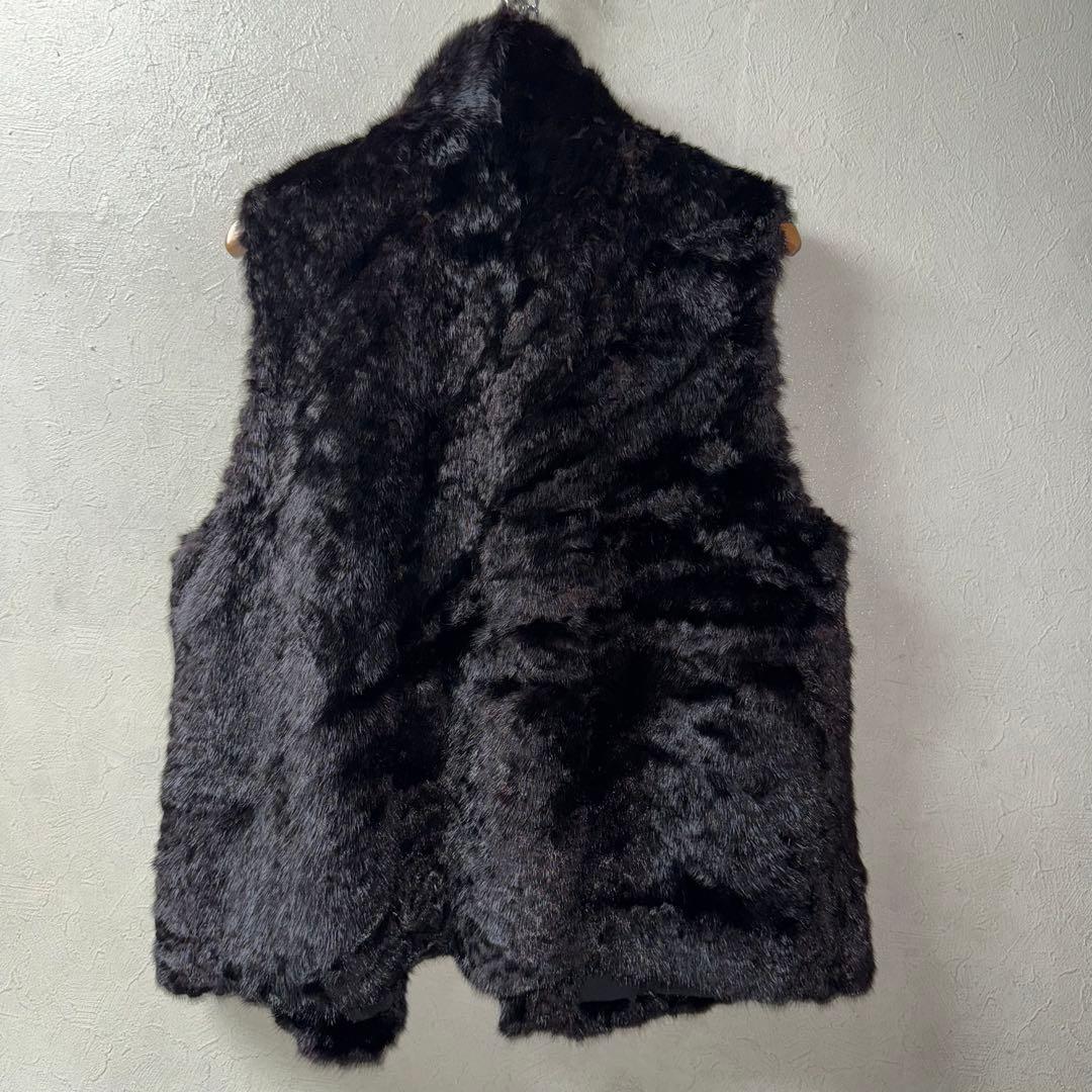 (美品)ミンクファー　mink fur ベスト　毛皮　リアルファー