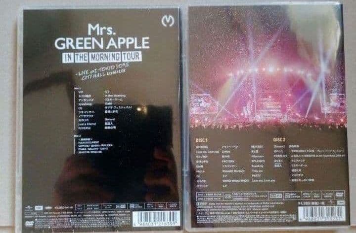 新品未開封 Mrs. GREEN APPLE DVD 2枚