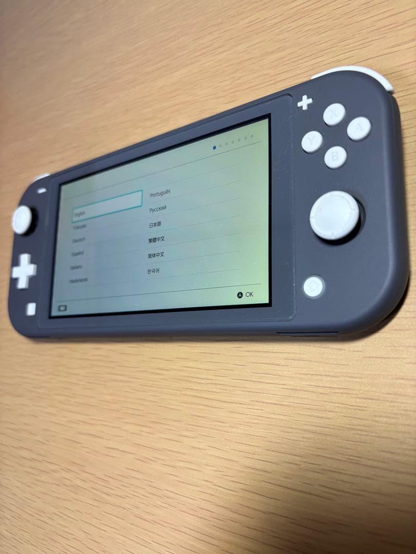 Nintendo Switch lite グレー　【箱、充電器付き】