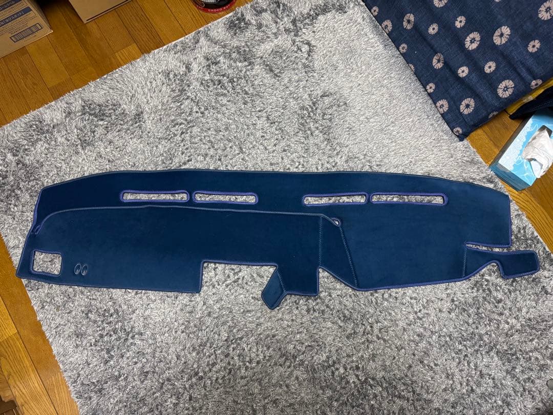 gx70G マークIIワゴン　ムーンアイズ　ダッシュマット ネイビーブルー