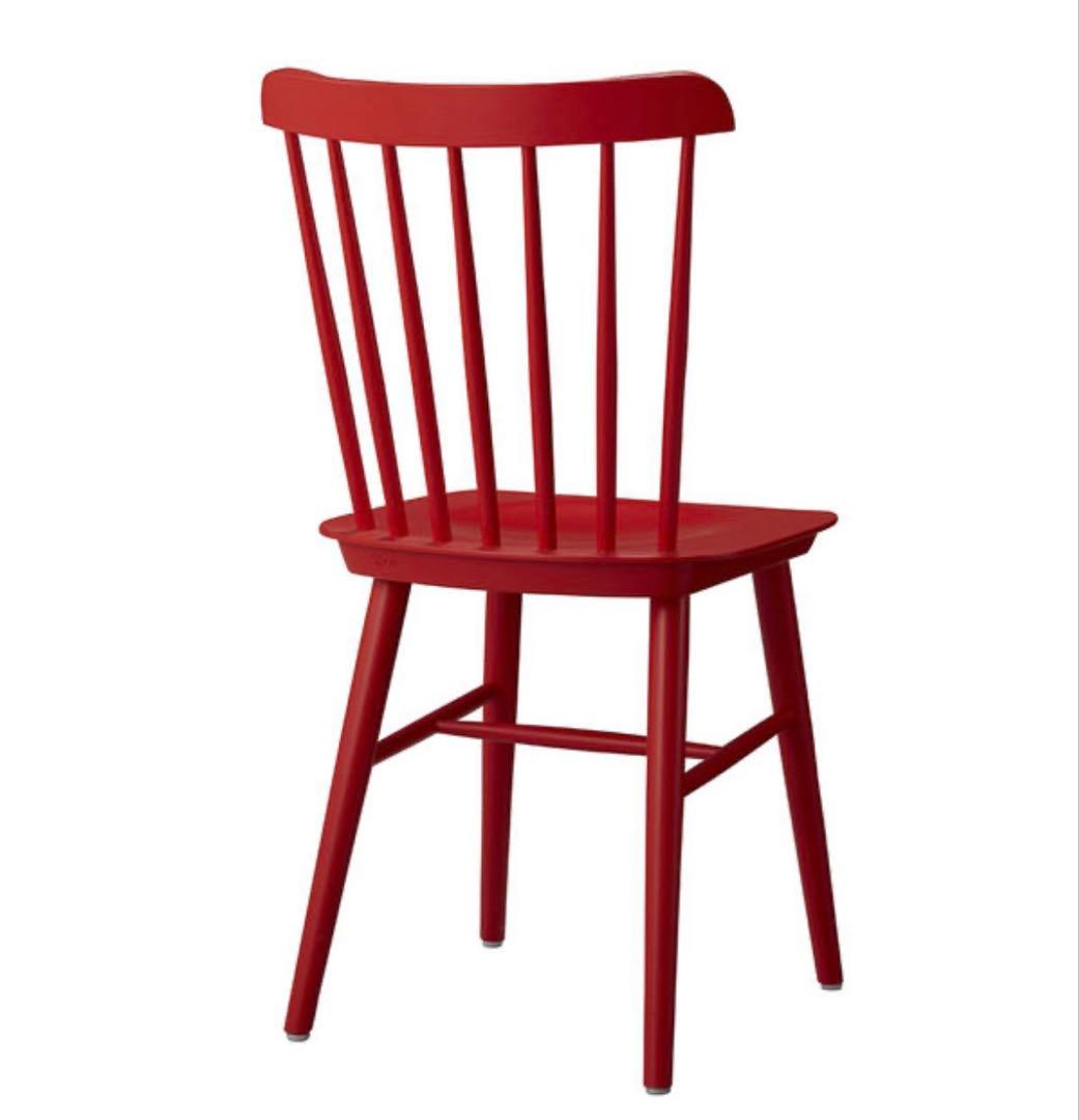 ②Oliver　ダイニングチェア　ウィンザーチェア　希少レッド まとめ買いOK✨