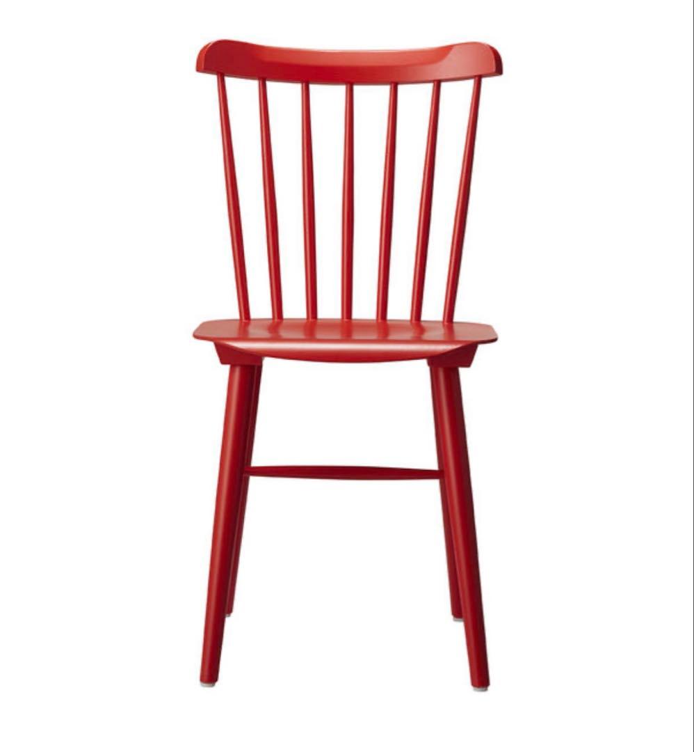 ②Oliver　ダイニングチェア　ウィンザーチェア　希少レッド まとめ買いOK✨