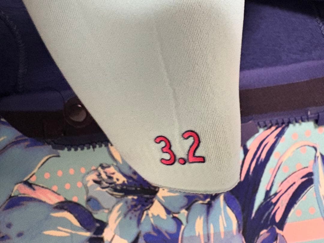 roxy ロキシー　ウェットスーツ　ブルー　Lサイズ　3mm2mmフルスーツ春秋