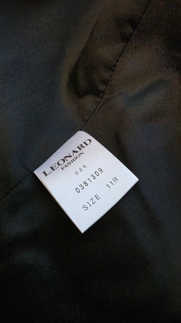 LEONARD フラワープリント テーラードジャケット