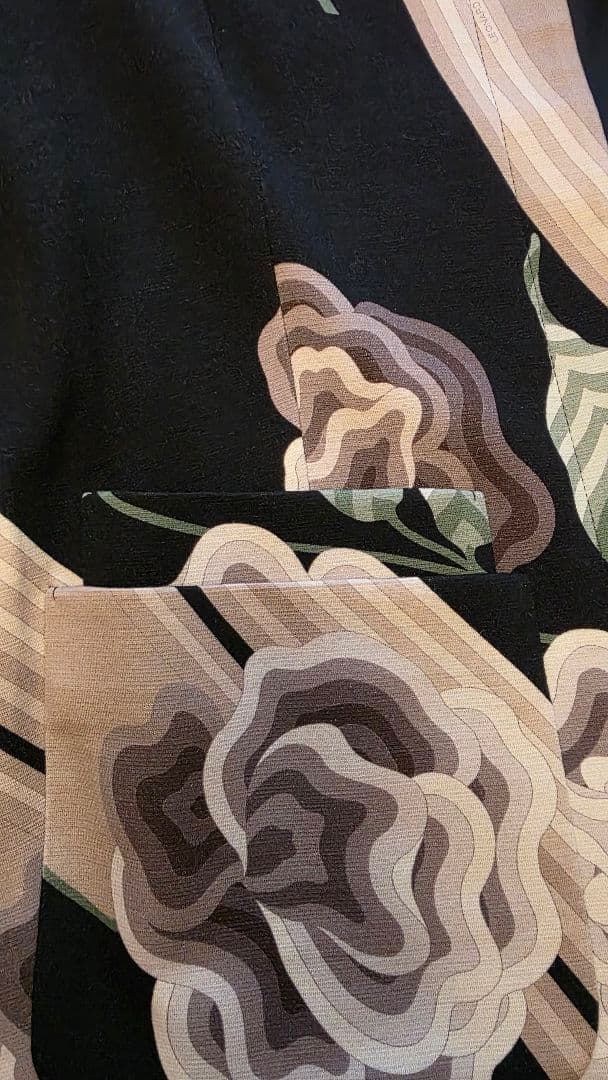 LEONARD フラワープリント テーラードジャケット