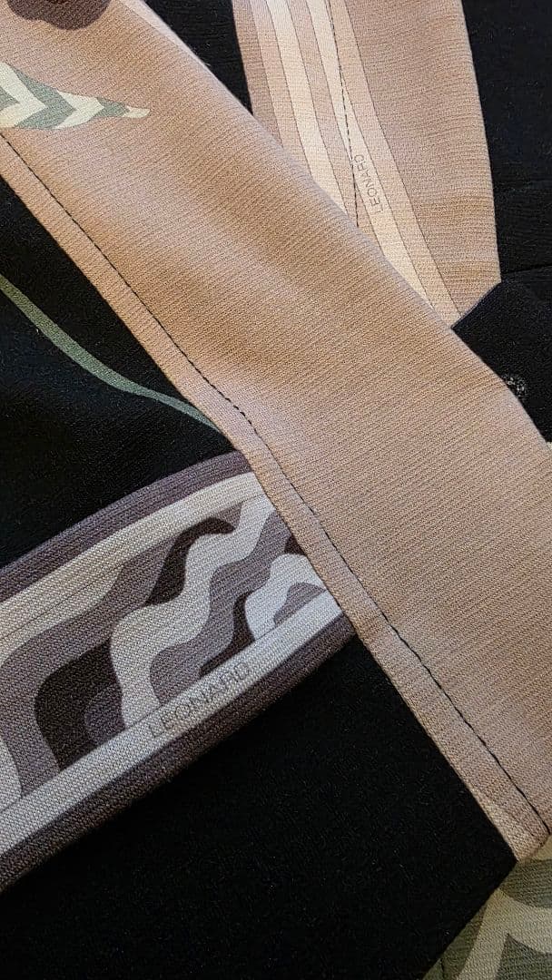 LEONARD フラワープリント テーラードジャケット