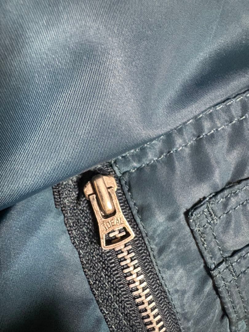 alpha ma1 80s 90sフライトジャケット 旧タグ　IDEALジップ