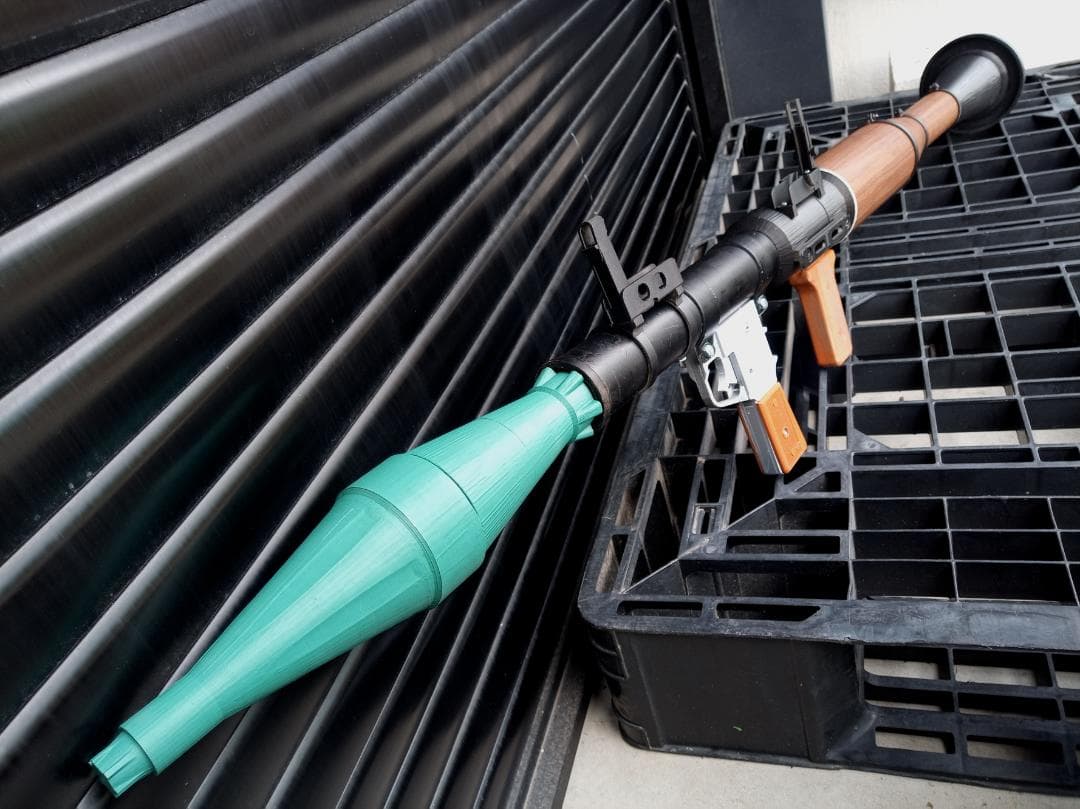 フルスクラッチ RPG-7 ロケットランチャー 3Dプリンター 成形 N