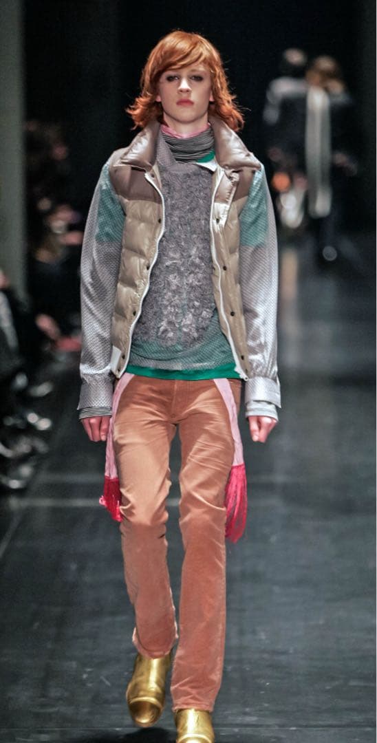 極美品05AW DiorHommeボーダータートルネック M エディスリマン