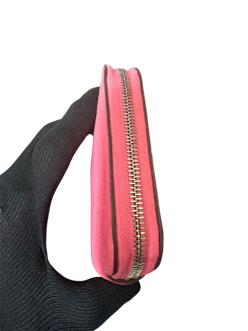 美品　エルメス アザップ シルクイン コンパクト　C刻印 ローズアザレ