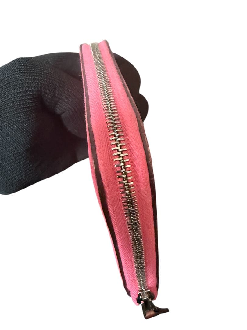 美品　エルメス アザップ シルクイン コンパクト　C刻印 ローズアザレ