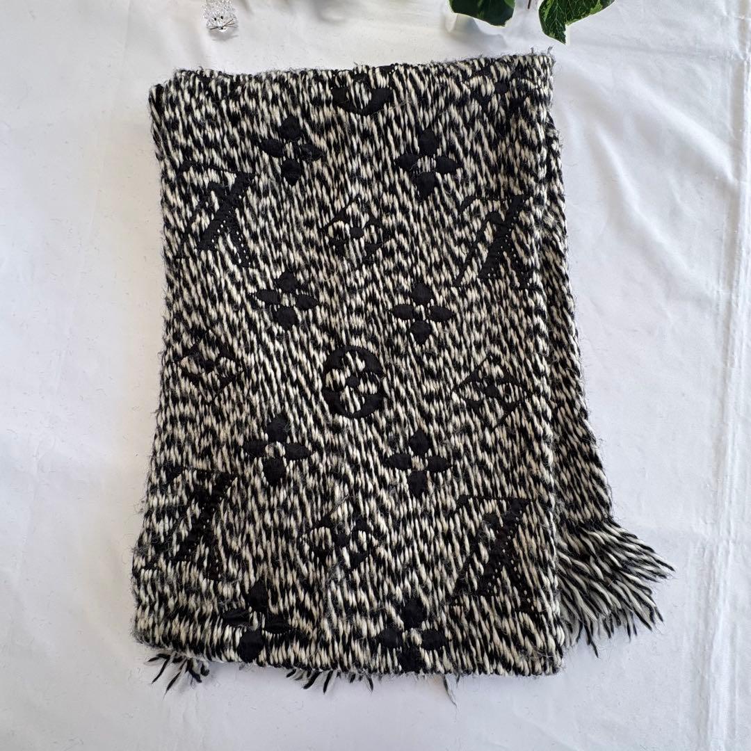 ルイヴィトン　エシャルプ ロゴマニア マフラー　ミックス