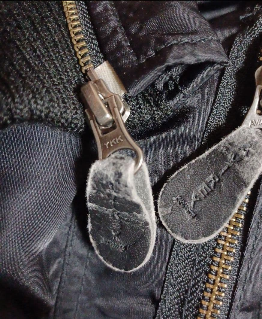 AVIREX アヴィレックス 牛革フード付き 2way フライトジャケット