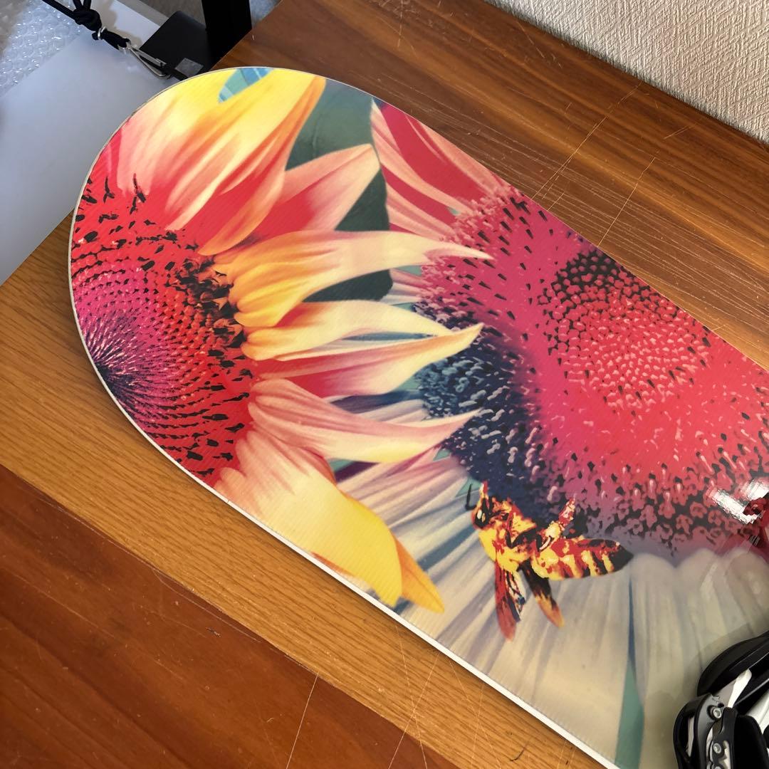 スノーボード GARDEN 135cm キャンバー ×純正ビンディング