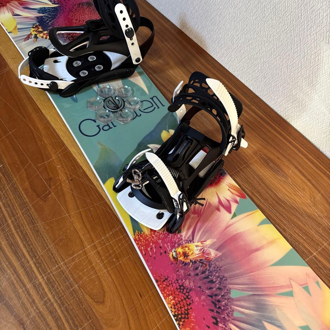 スノーボード GARDEN 135cm キャンバー ×純正ビンディング