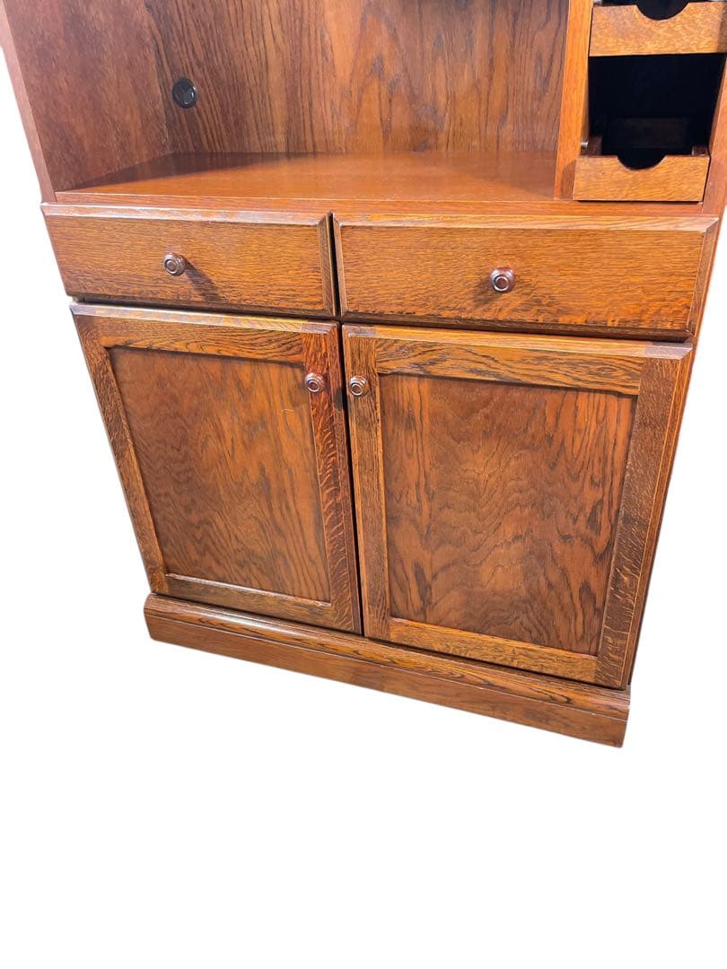 HR560 三越ブルージュ　ステンドグラス　カップボード　食器棚　三越家具