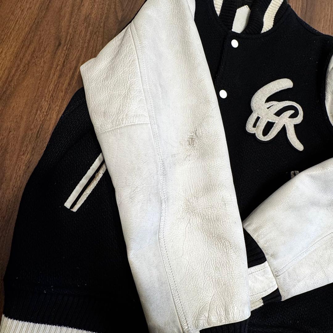 Let it Ride スタジャン 袖レザー メルトン 裏原