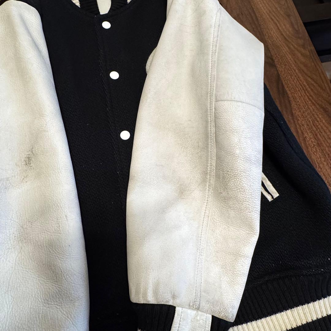 Let it Ride スタジャン 袖レザー メルトン 裏原