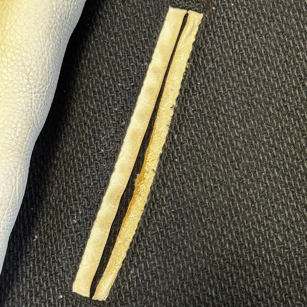 Let it Ride スタジャン 袖レザー メルトン 裏原