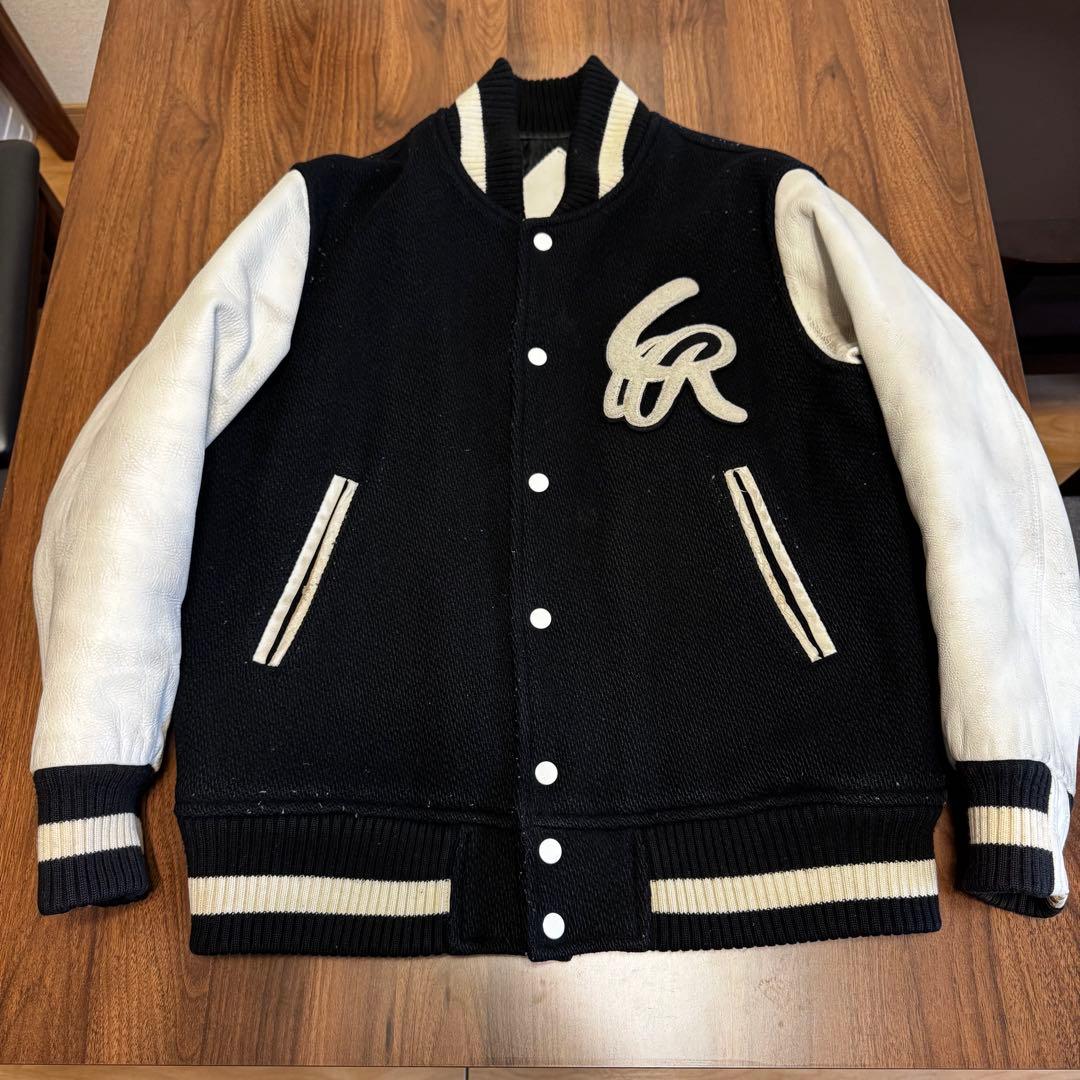 Let it Ride スタジャン 袖レザー メルトン 裏原