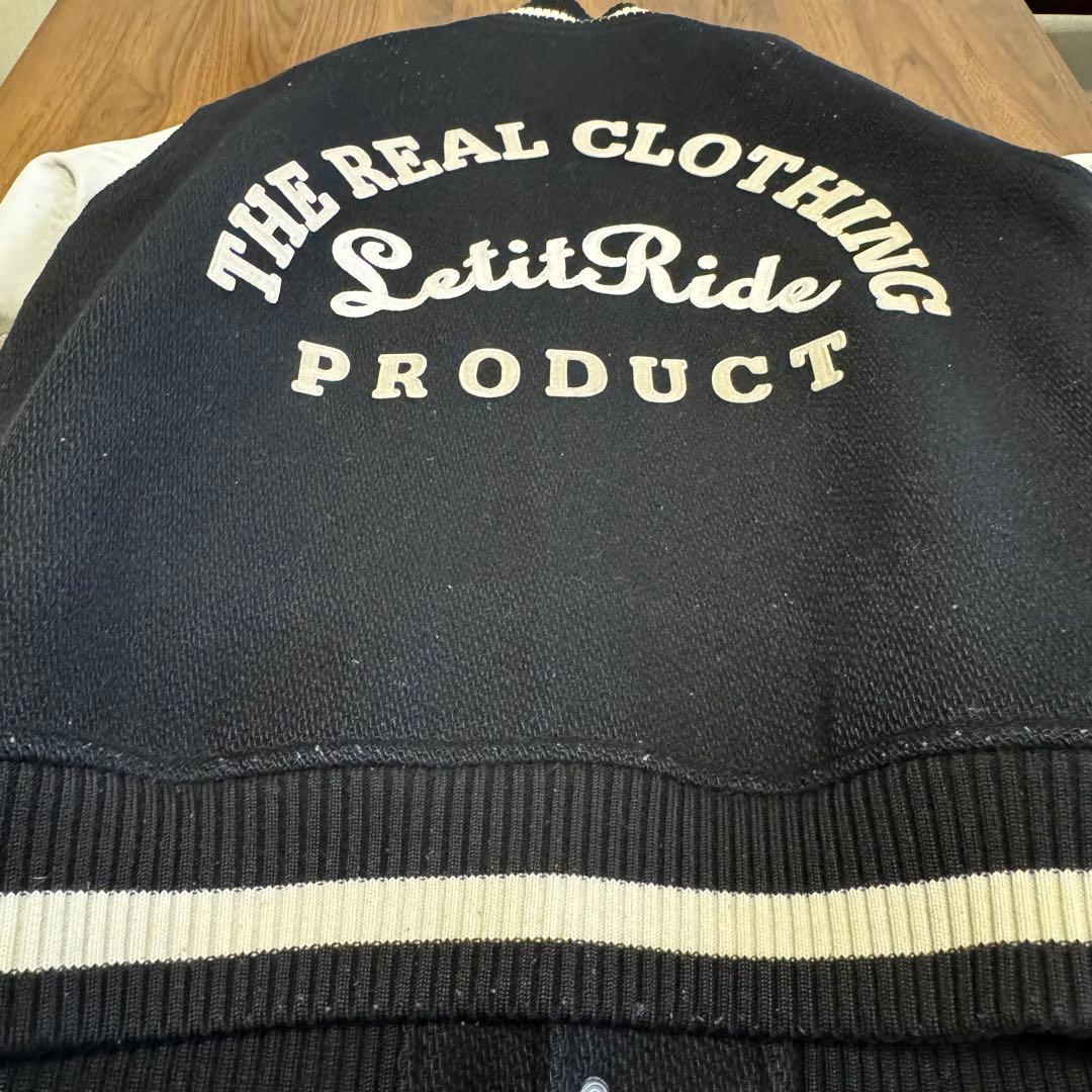 Let it Ride スタジャン 袖レザー メルトン 裏原