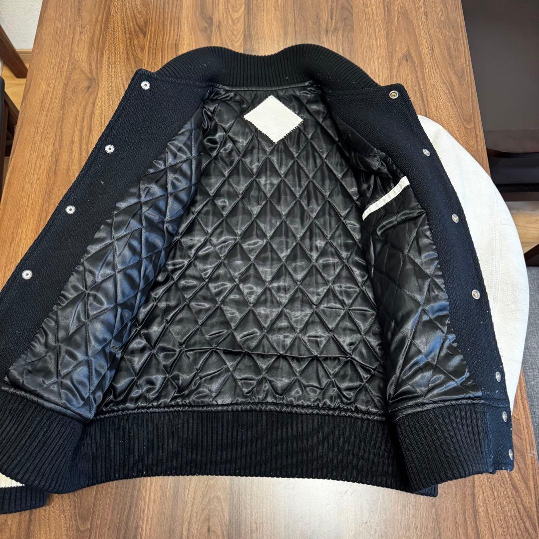 Let it Ride スタジャン 袖レザー メルトン 裏原