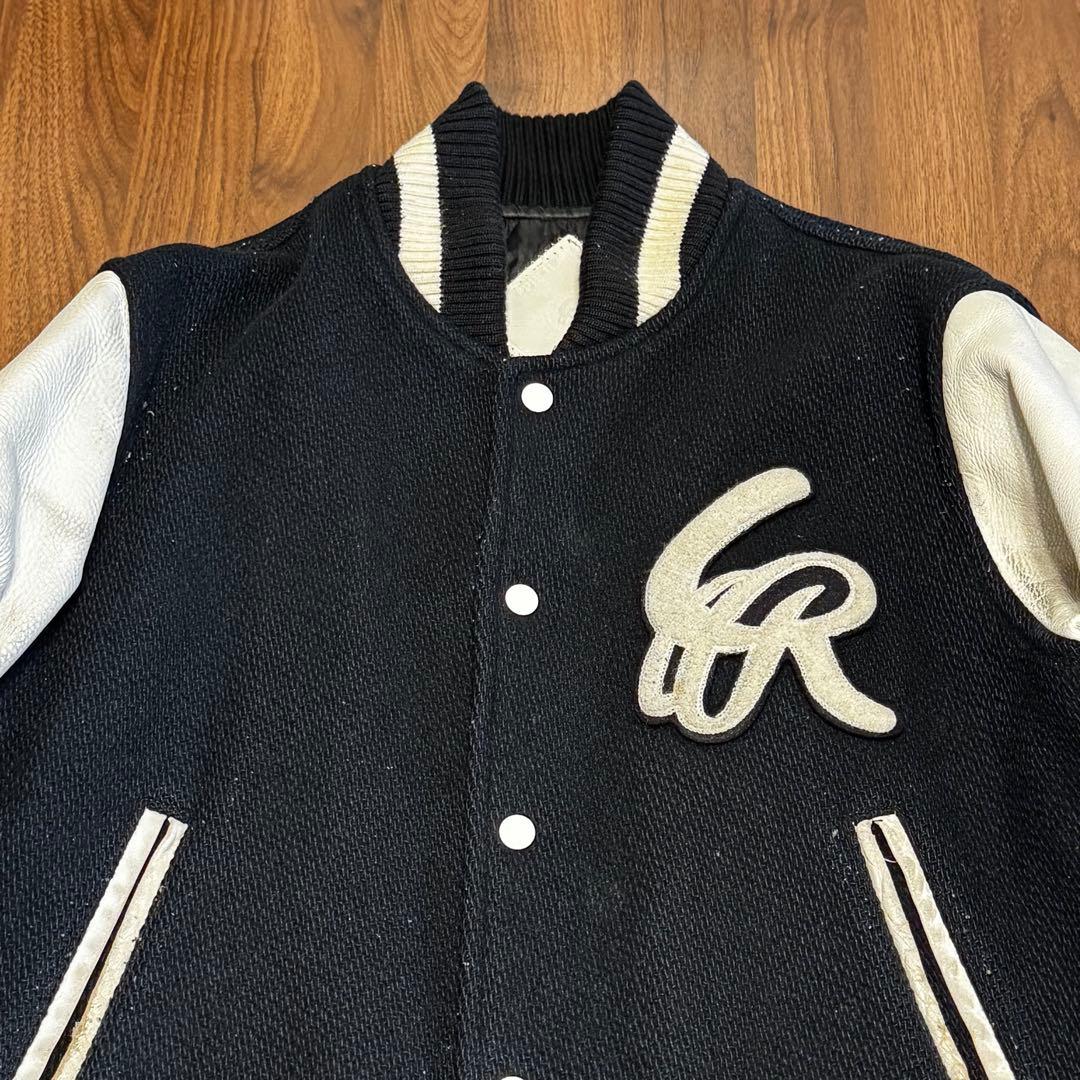 Let it Ride スタジャン 袖レザー メルトン 裏原