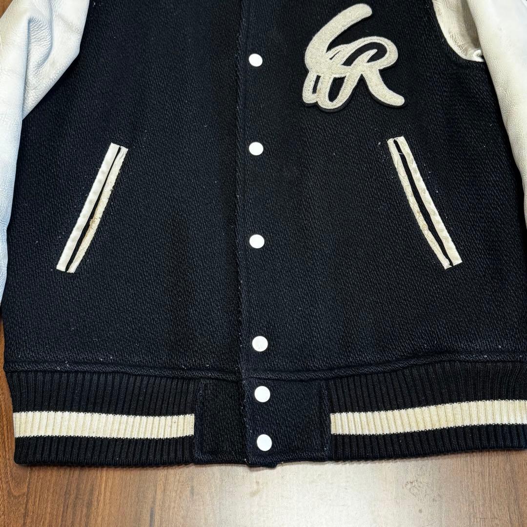 Let it Ride スタジャン 袖レザー メルトン 裏原