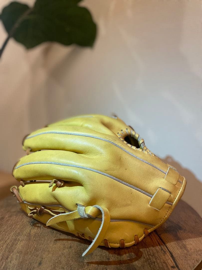 Mizuno 硬式野球グローブ プロモデル イエロー