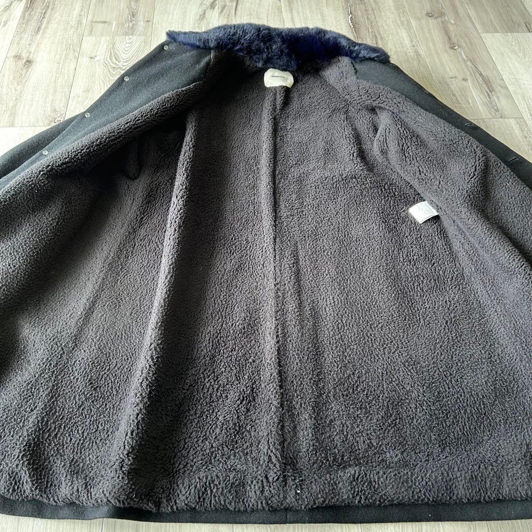 UNDERCOVER ロングコート ステンカラーコート 1 ファー 比翼　ボア