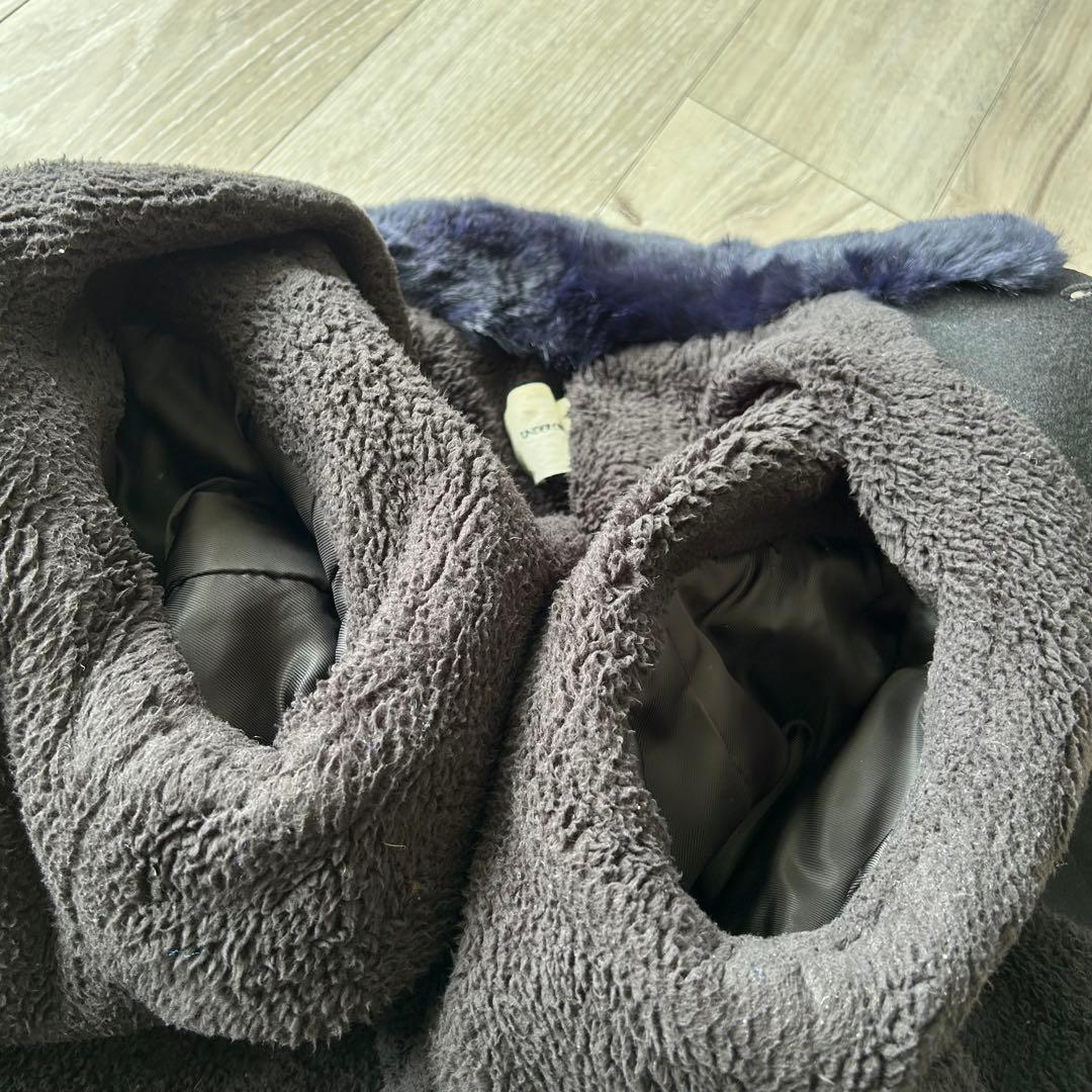 UNDERCOVER ロングコート ステンカラーコート 1 ファー 比翼　ボア