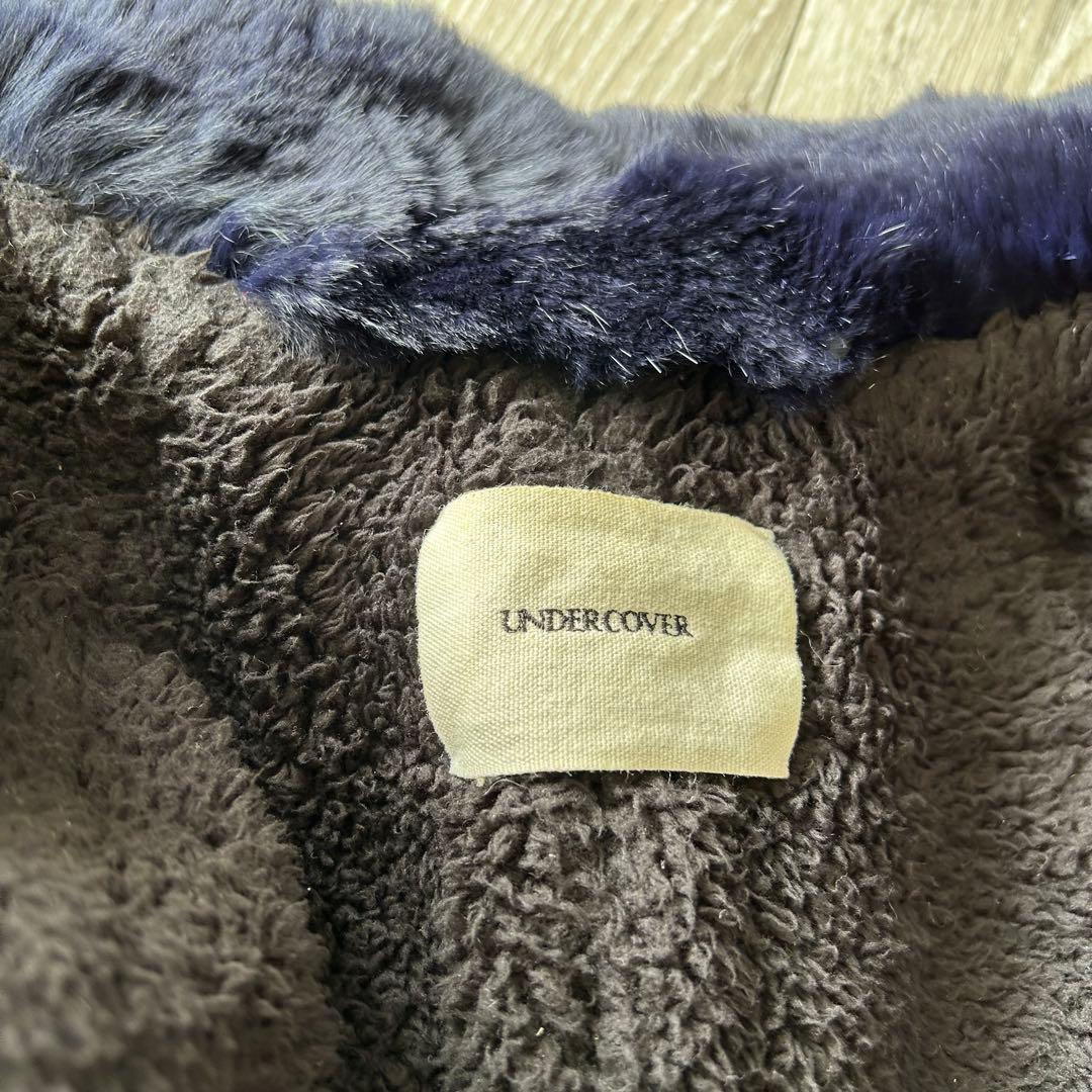 UNDERCOVER ロングコート ステンカラーコート 1 ファー 比翼　ボア