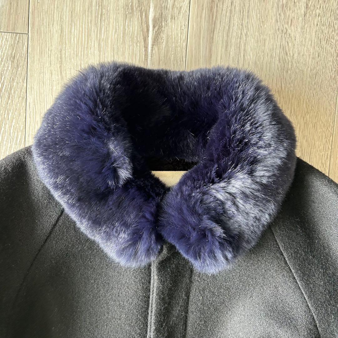 UNDERCOVER ロングコート ステンカラーコート 1 ファー 比翼　ボア