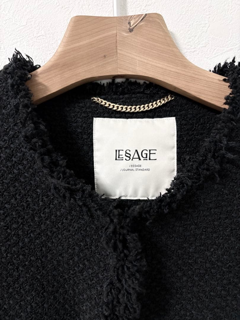 美品⭐︎ジャーナルスタンダードレサージュGIOLICAツイードジャケット ブラック