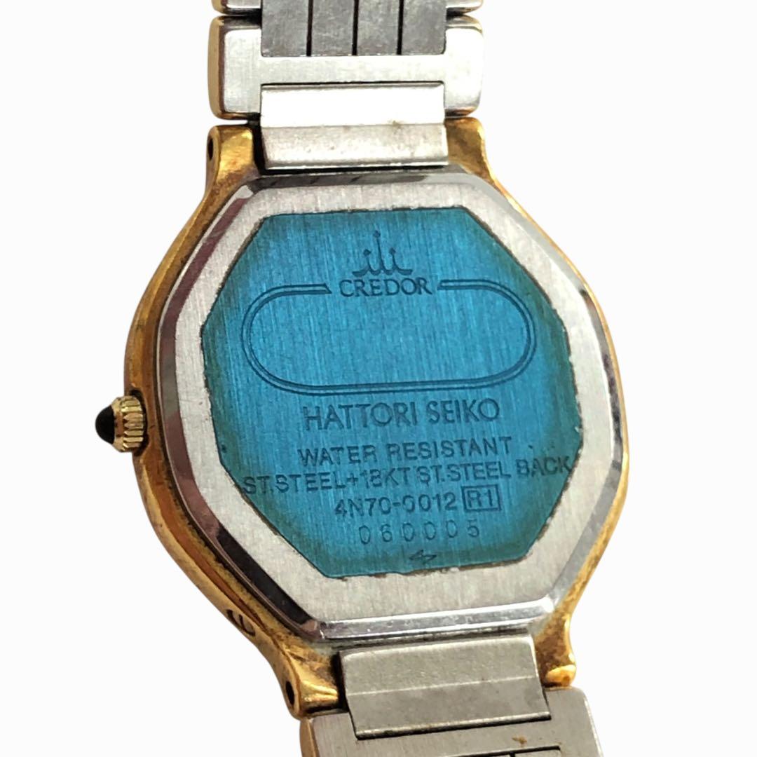 セイコー クレドール 4N70-0012 18KT×SS クォーツ 腕時計 稼働