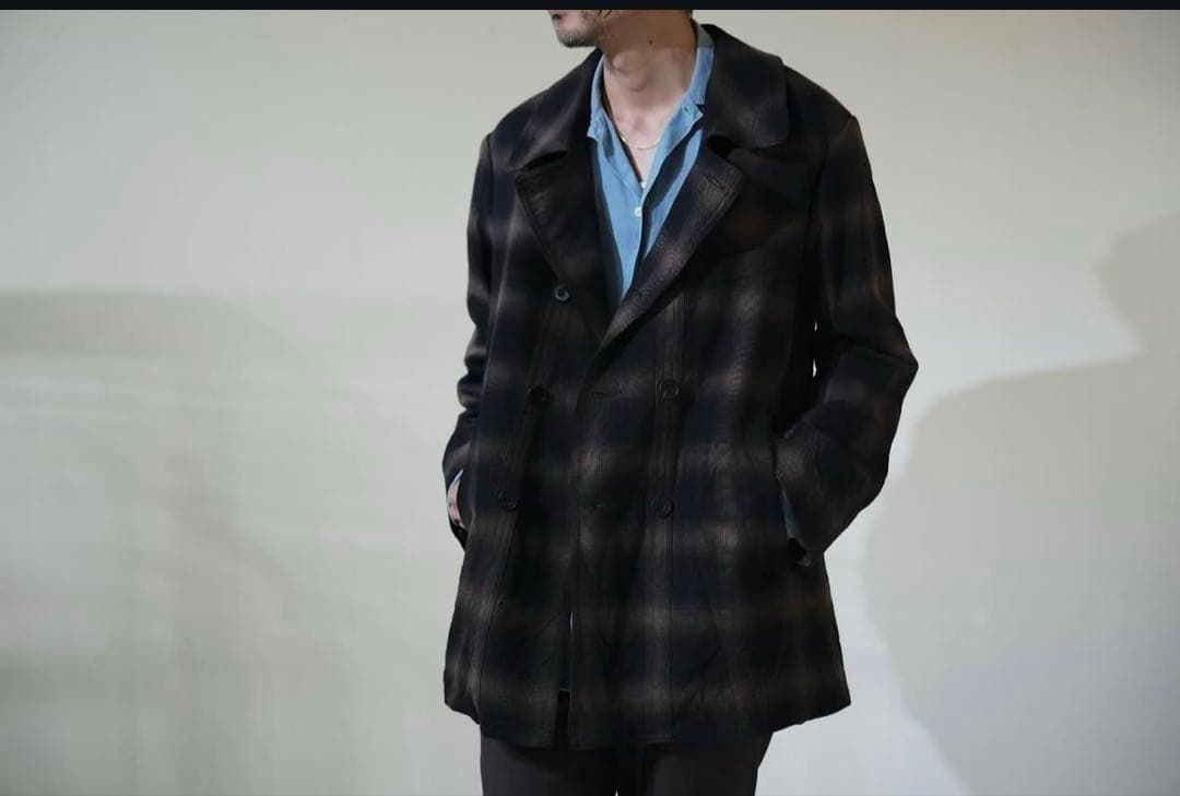 週末値下！定価20万ensou オンブレチェックコルビジェジャケット