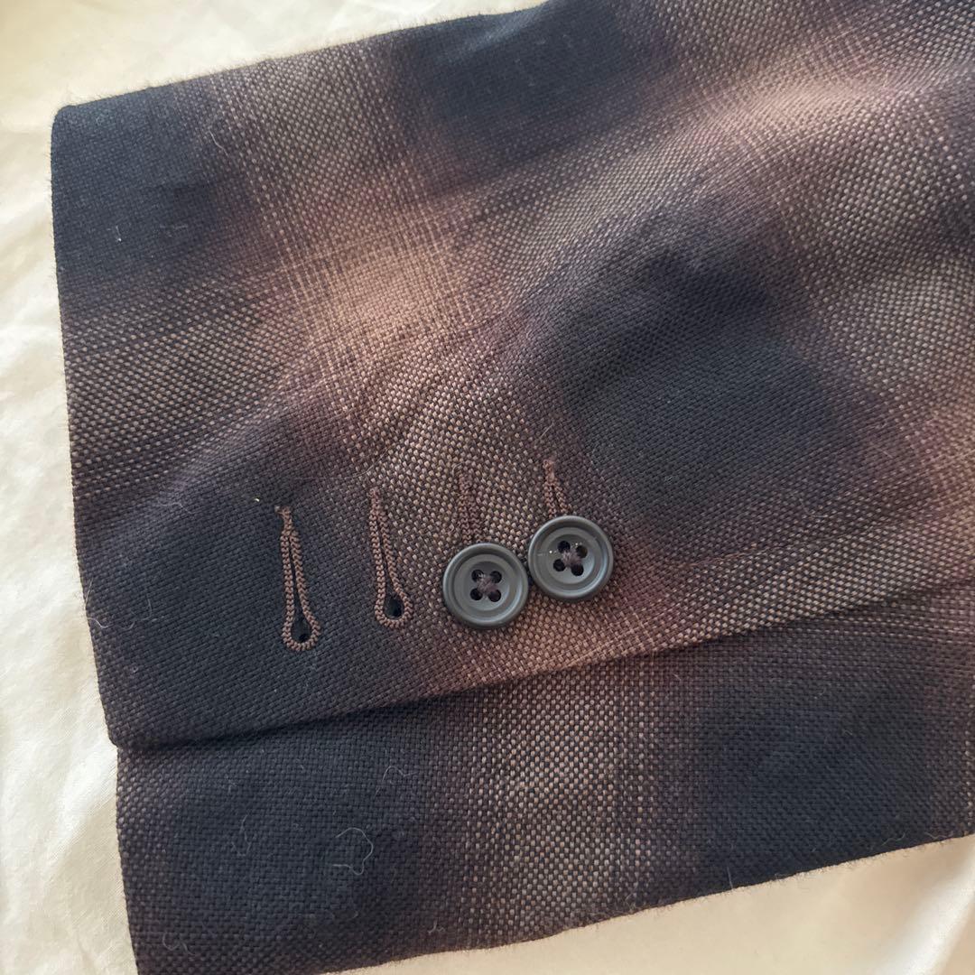 週末値下！定価20万ensou オンブレチェックコルビジェジャケット