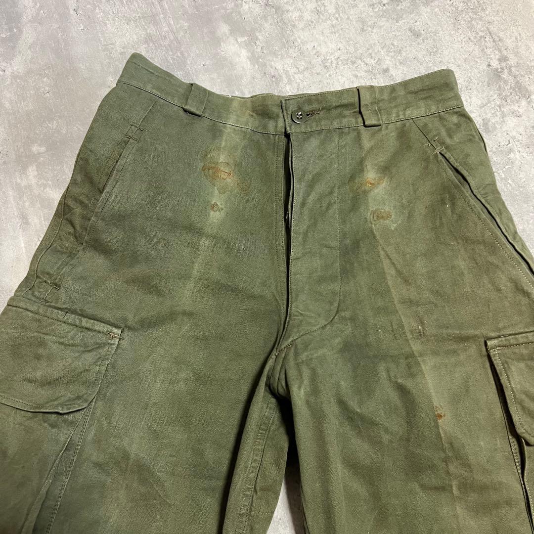 M-47 後期 M47 フランス軍 サイズ21 ヘリンボーン カーゴパンツ　希少