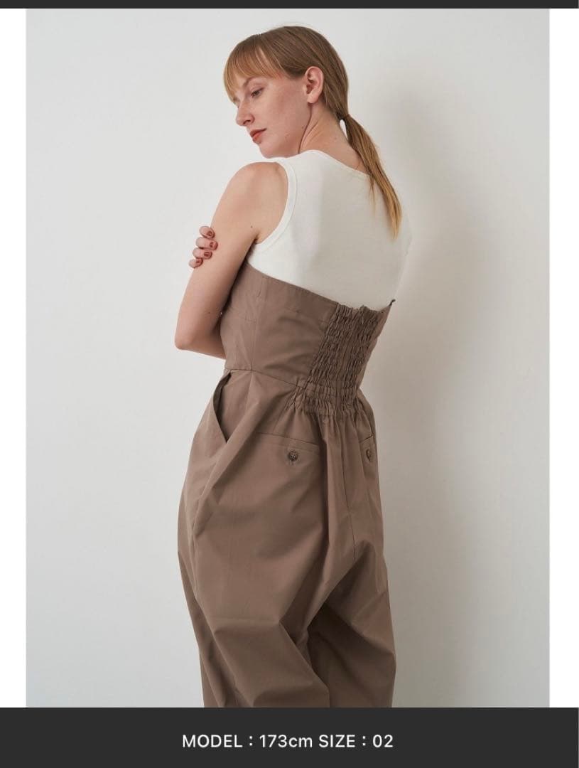 オールインワン サロペット　サイズ1 ベージュ　エレンディーク