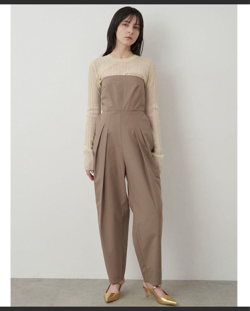 オールインワン サロペット　サイズ1 ベージュ　エレンディーク