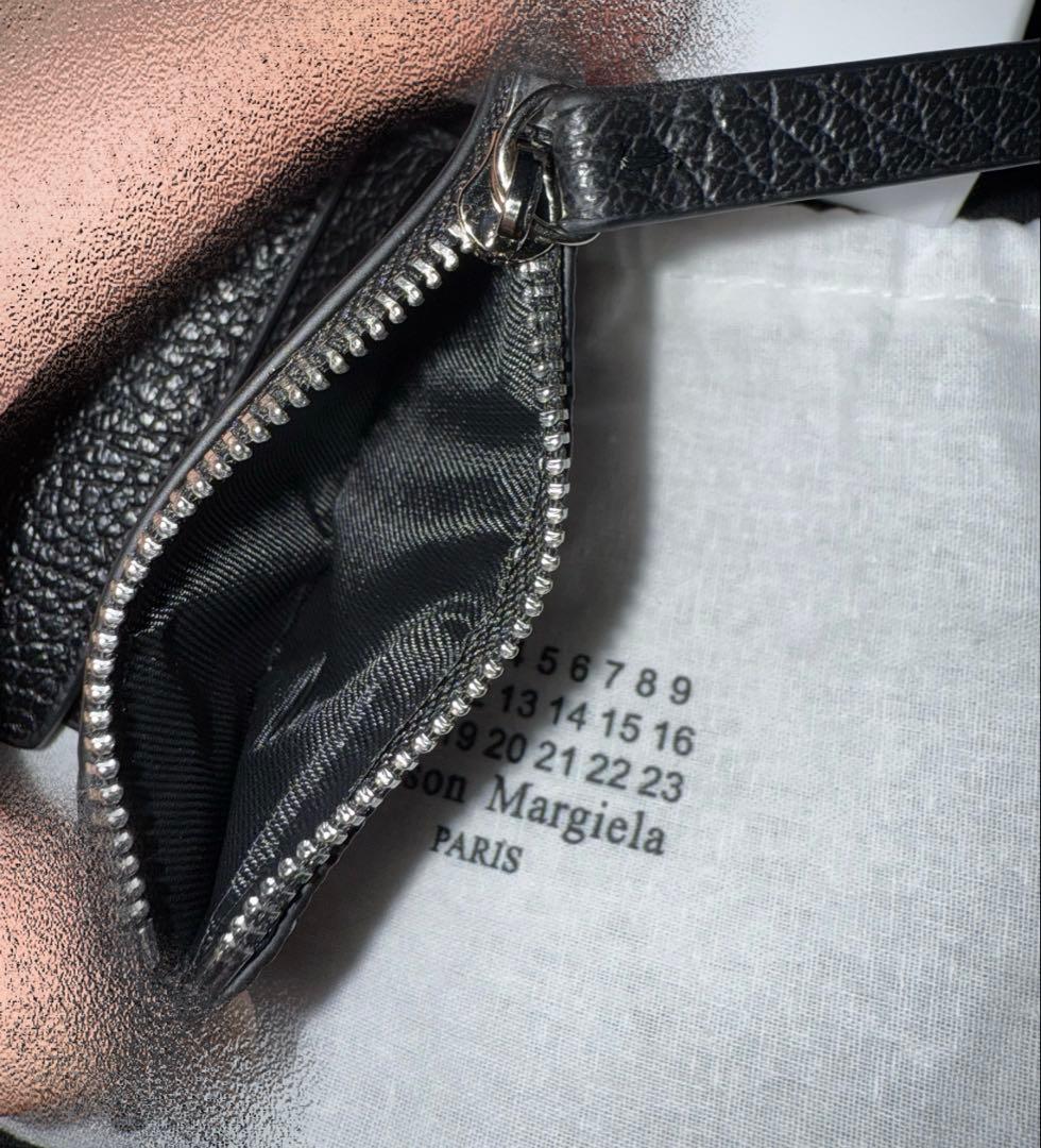 Maison Margiela ブラックレザー 三つ折り財布